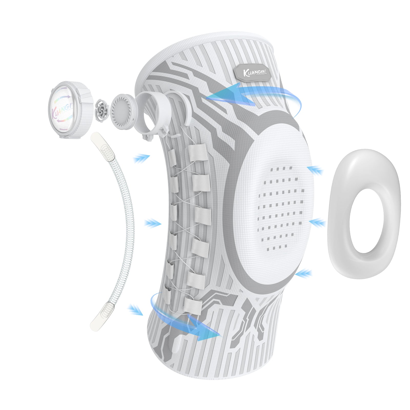 Kuangmi Smart Knee Brace  Right (single) White