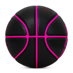 Luminous Fire Figure Basketball, Magenta & Yellow Luminous, Size 7 (29.5"), with Luminous Coating & Hygroscopic PU Leather