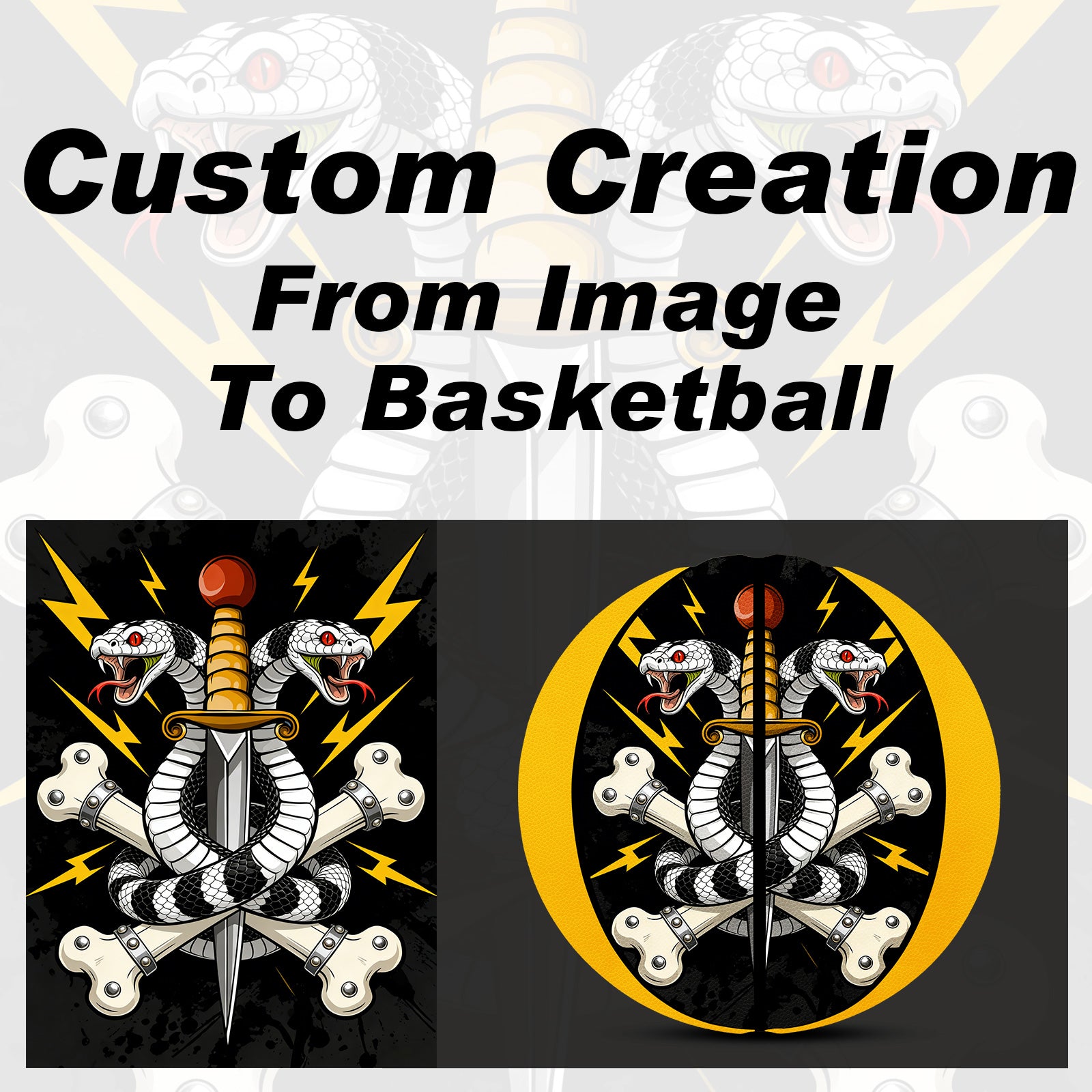 Kuangmi Custom Graphic Basketball - Personalized Artwork/Pattern Design Gift (All Sizes)