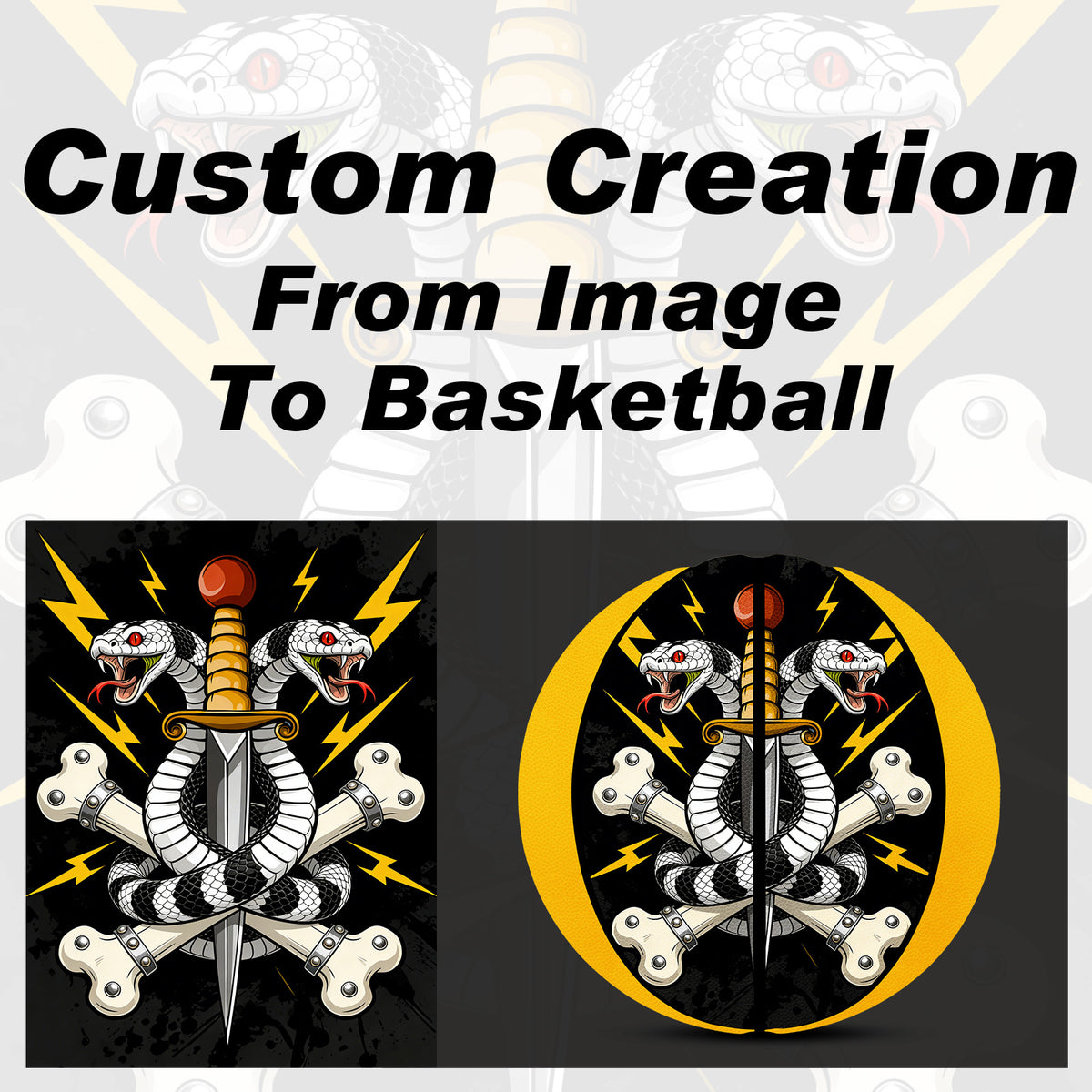 Kuangmi Custom Graphic Basketball - Personalized Artwork/Pattern Design Gift (All Sizes)