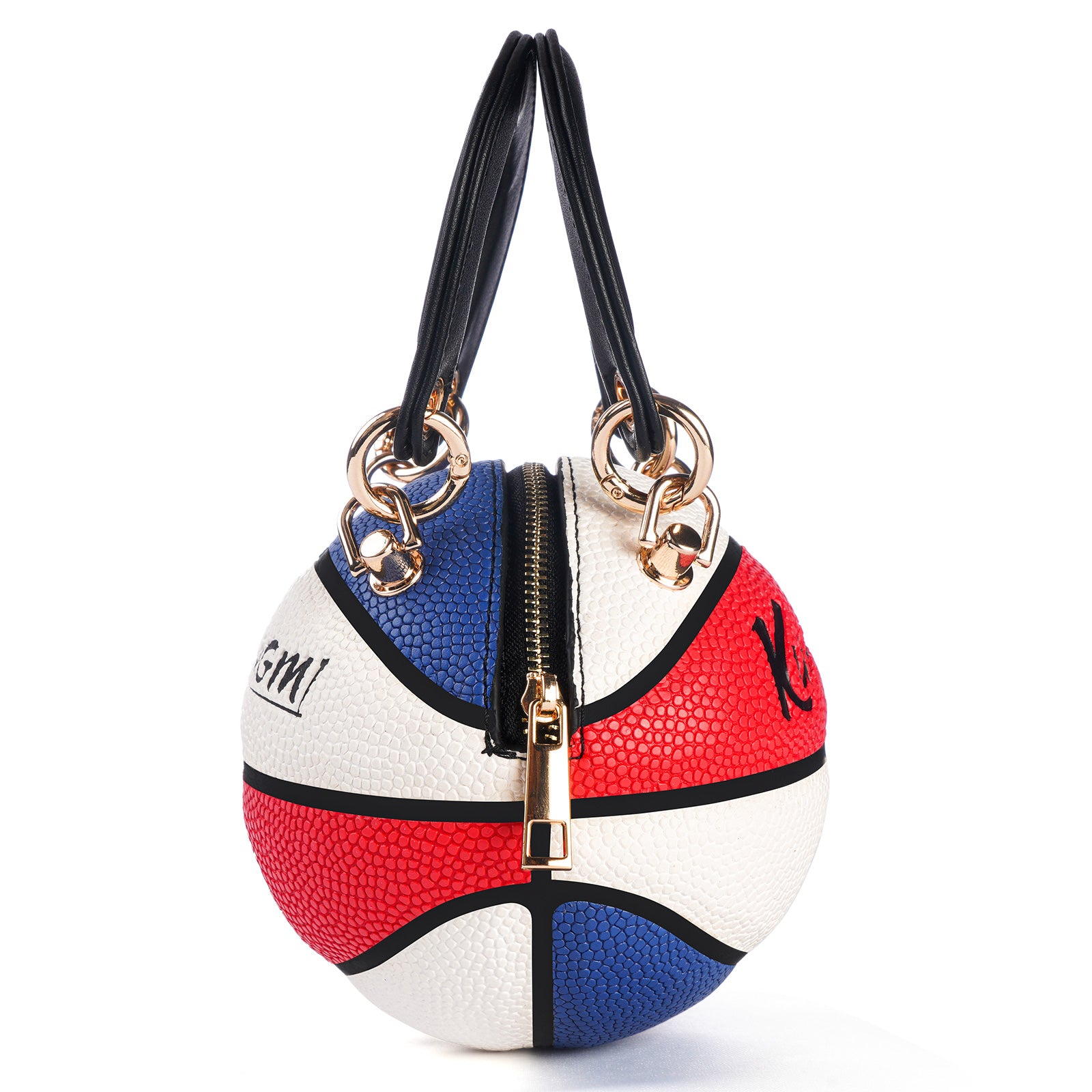 Kuangmi Mini Basketball Bag & Handbag - Red Blue White Colorway
