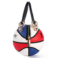Kuangmi Mini Basketball Bag & Handbag - Red Blue White Colorway