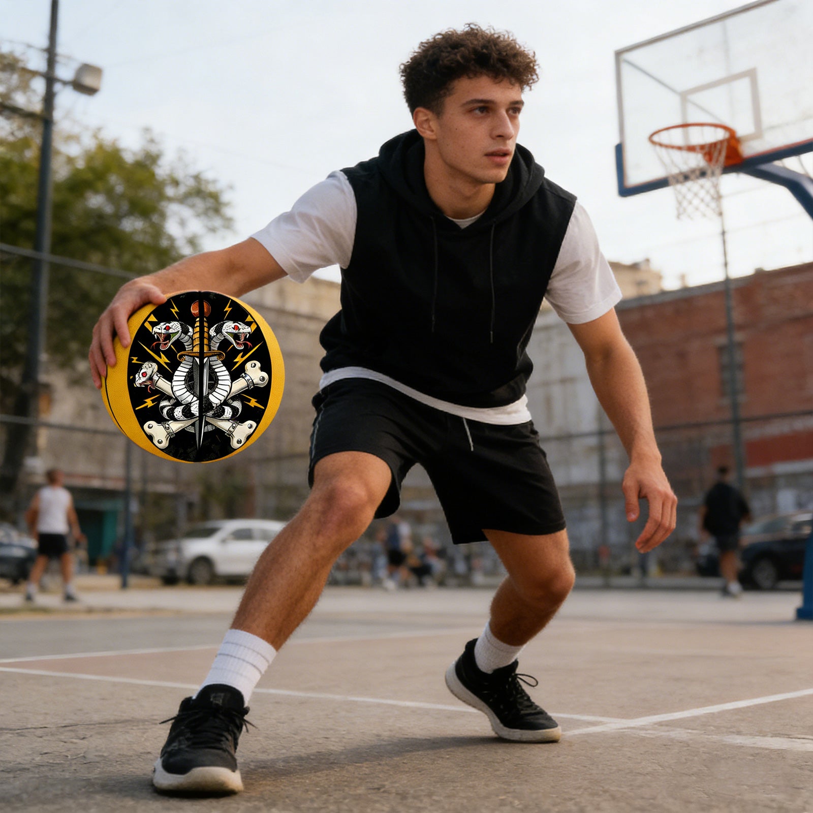 Kuangmi Custom Graphic Basketball - Personalized Artwork/Pattern Design Gift (All Sizes)