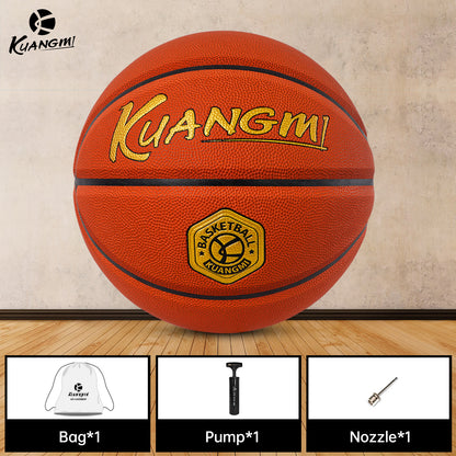 Kuangmi Battle Energy Professional Basketball - Size 7 (29.5"), Indoor Court Excellence