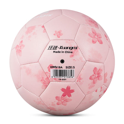 Balón de fútbol rosa Kuangmi Sakura - Talla 5