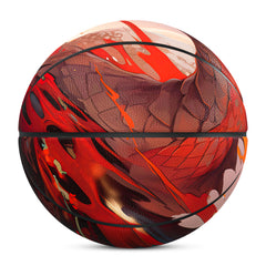 Kuangmi Mighty Red Dragon Basketball Gift Size 7 6 5 4 Hygroscopic PU (Pre-Order)