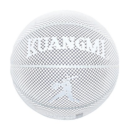 Kuangmi Reflective Glowing Basketball Holographic Luminous for Night Game Light Up Basket Ball Men's Official Size 7 29.5"
