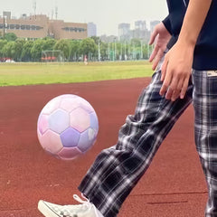 Kuangmi Cotton Candy Football, Size 5, PU Leather (Machine stitched)