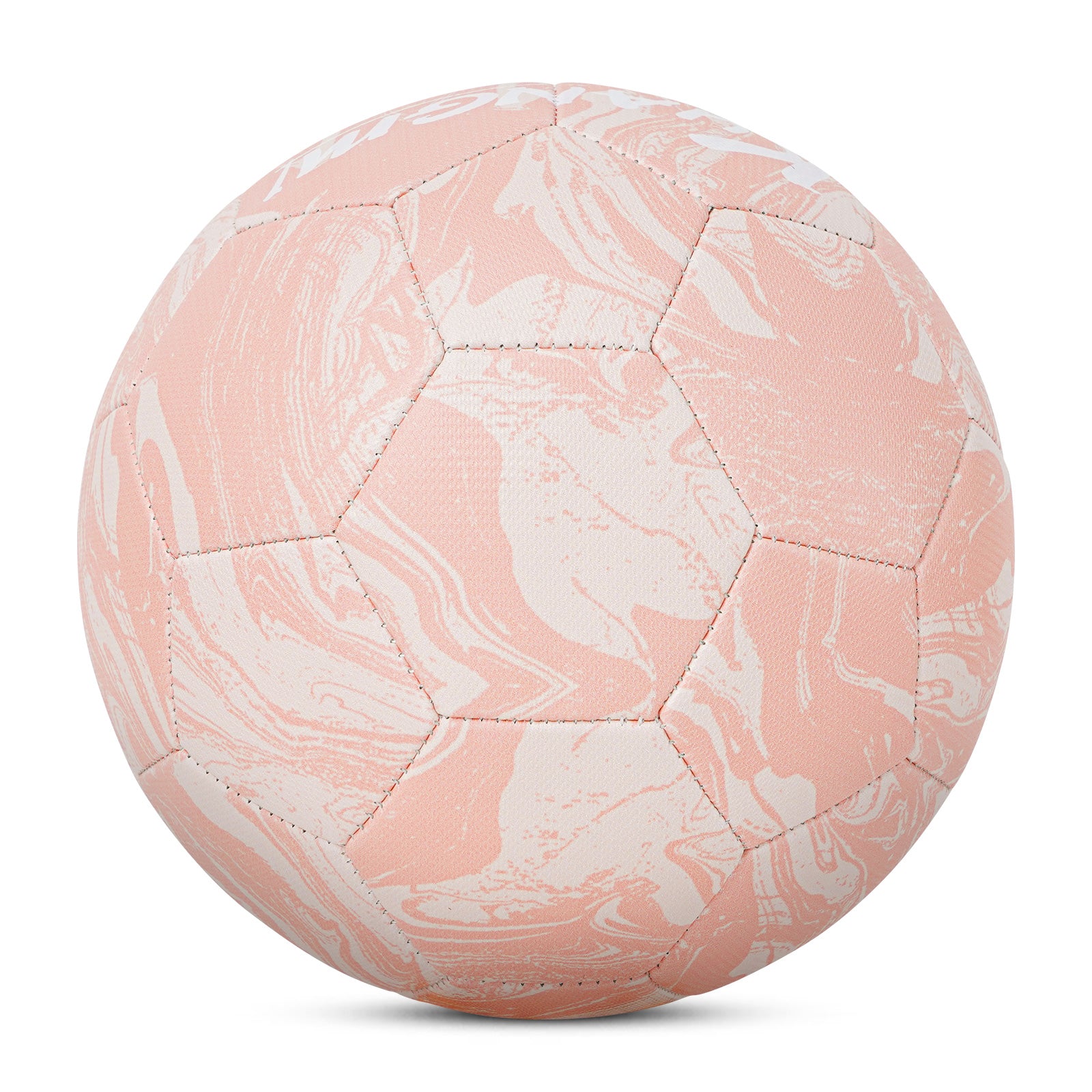 Kuangmi Pink Football, Size 4/5, PU Leather (Machine Stitched)