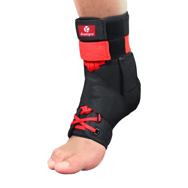 Kuangmi Figure-8 Wrapping Ankle Brace - Adjustable Ankle Support for Sports (S/M/L)