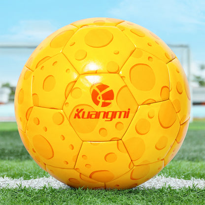 Balón de fútbol de queso Kuangmi tamaño 5