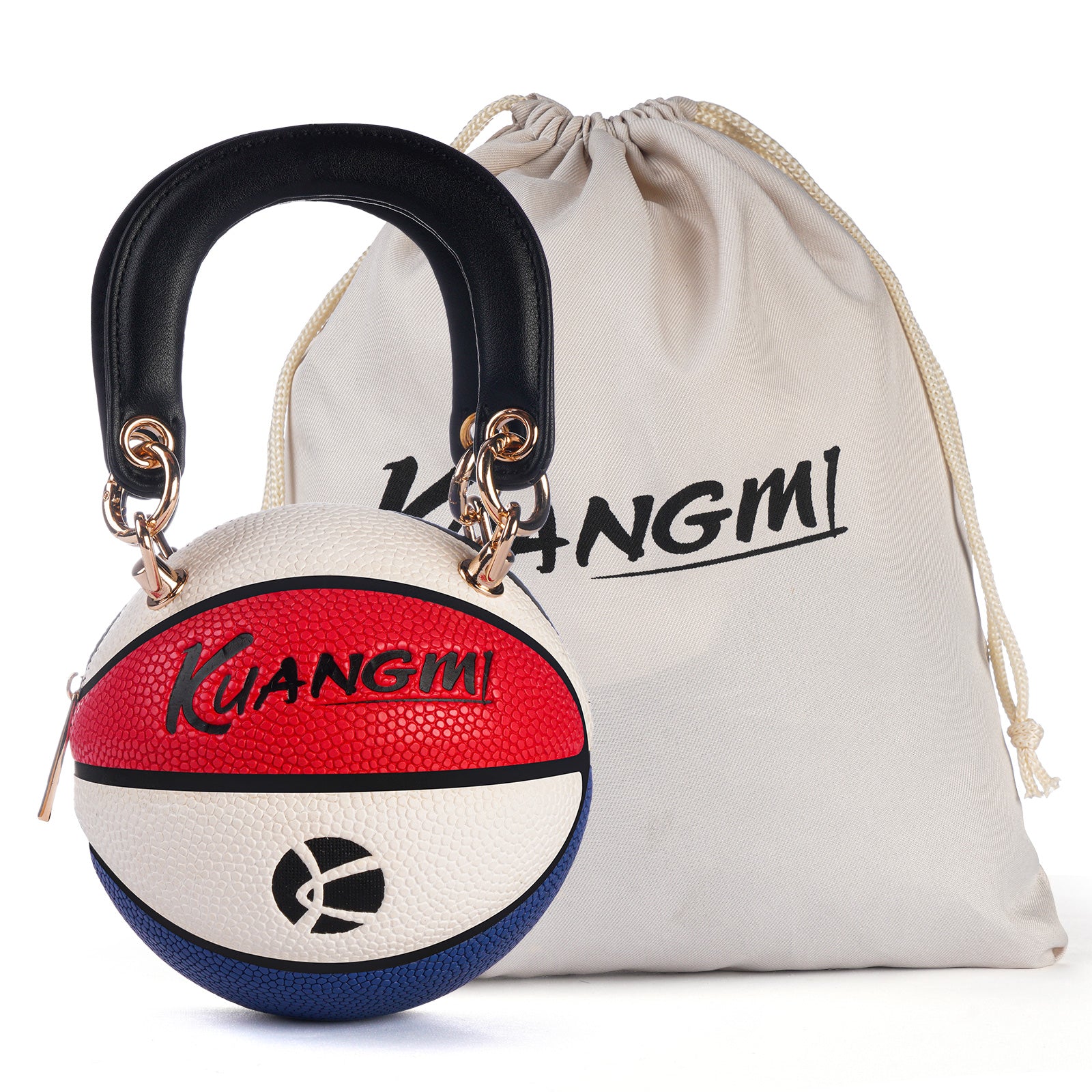 Kuangmi Mini Basketball Bag & Handbag - Red Blue White Colorway