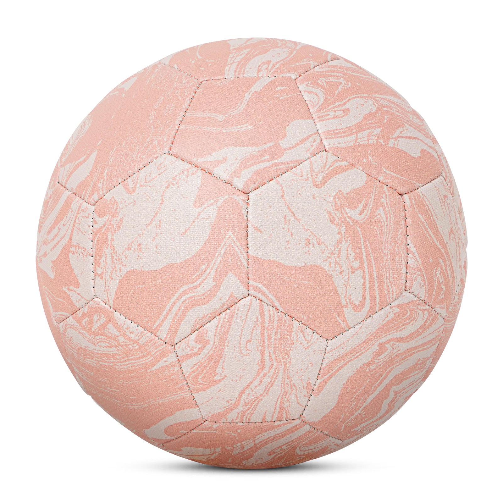 Kuangmi Pink Football, Size 4/5, PU Leather (Machine Stitched)