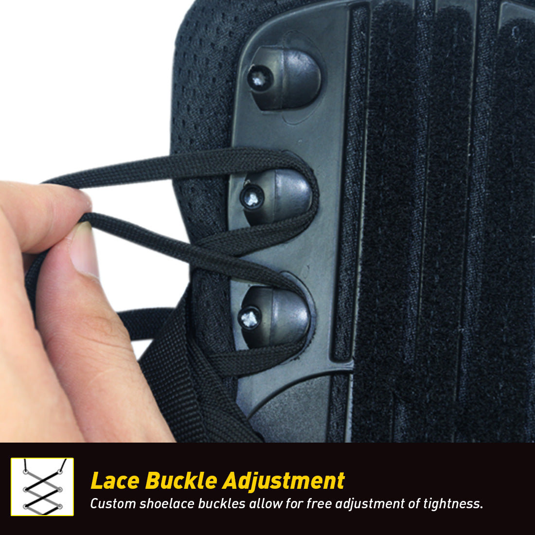 Kuangmi Lace Up Stabilizing Sports Ankle Brace S M L XL