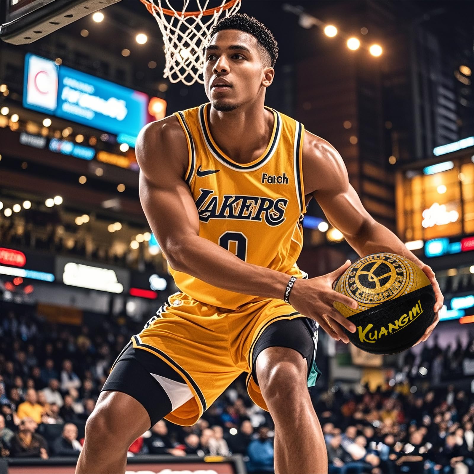 Kuangmi Liberty Court Collection Basketball, Official Size 7(29.5"), Sports Lovers Indoor & Outdoor Street Ball