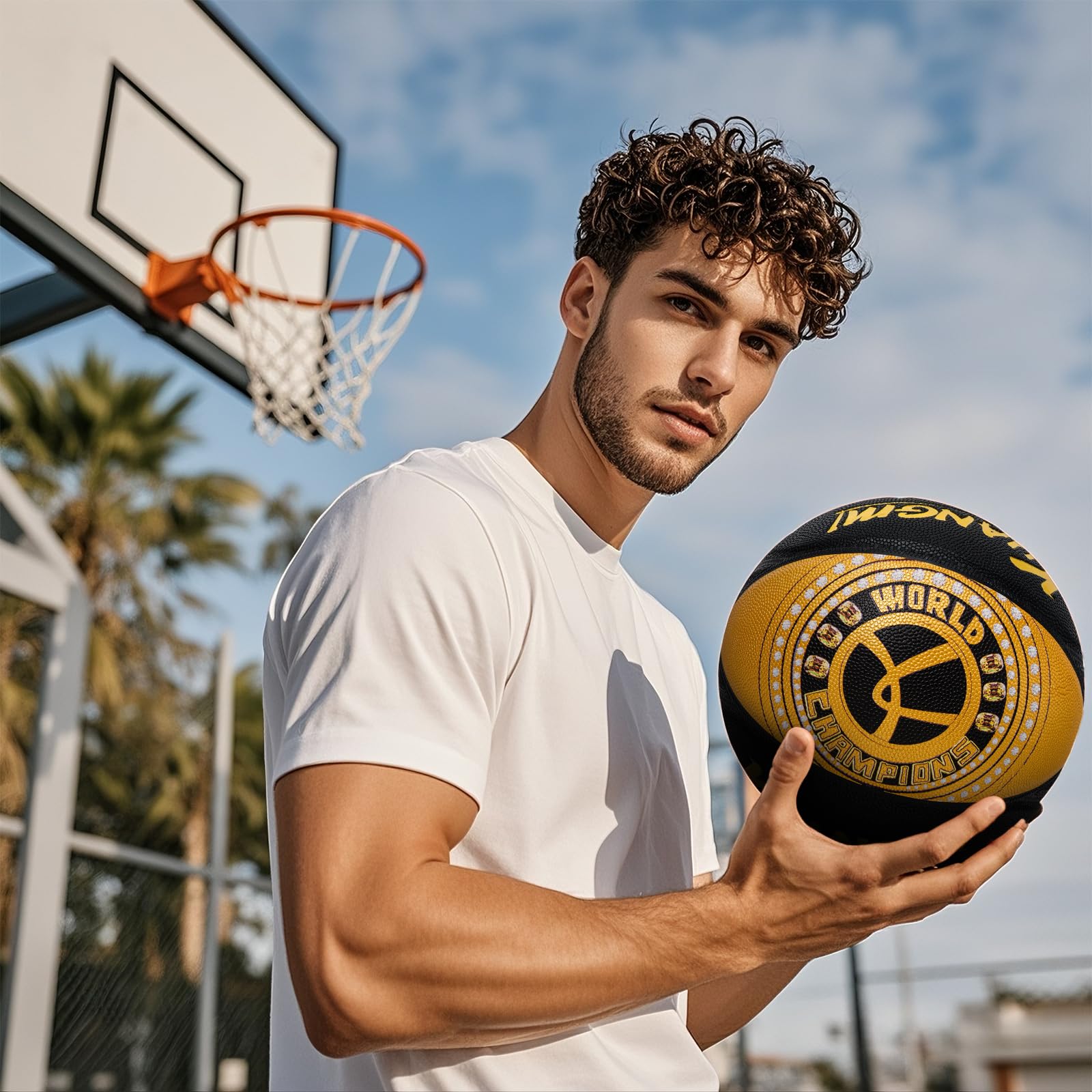 Kuangmi Liberty Court Collection Basketball, Official Size 7(29.5"), Sports Lovers Indoor & Outdoor Street Ball