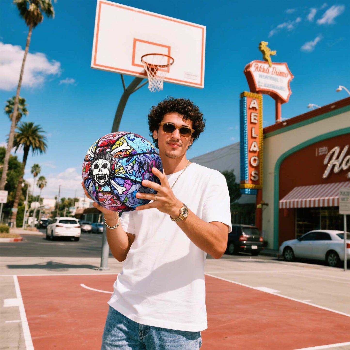 Kuangmi Skull themed Street Basketball Size 7