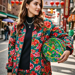Kuangmi Chinese Style Big Flower Basketball Size7