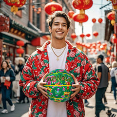 Kuangmi Chinese Style Big Flower Basketball Size7
