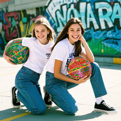 Kuangmi Chinese Style Big Flower Basketball Size7