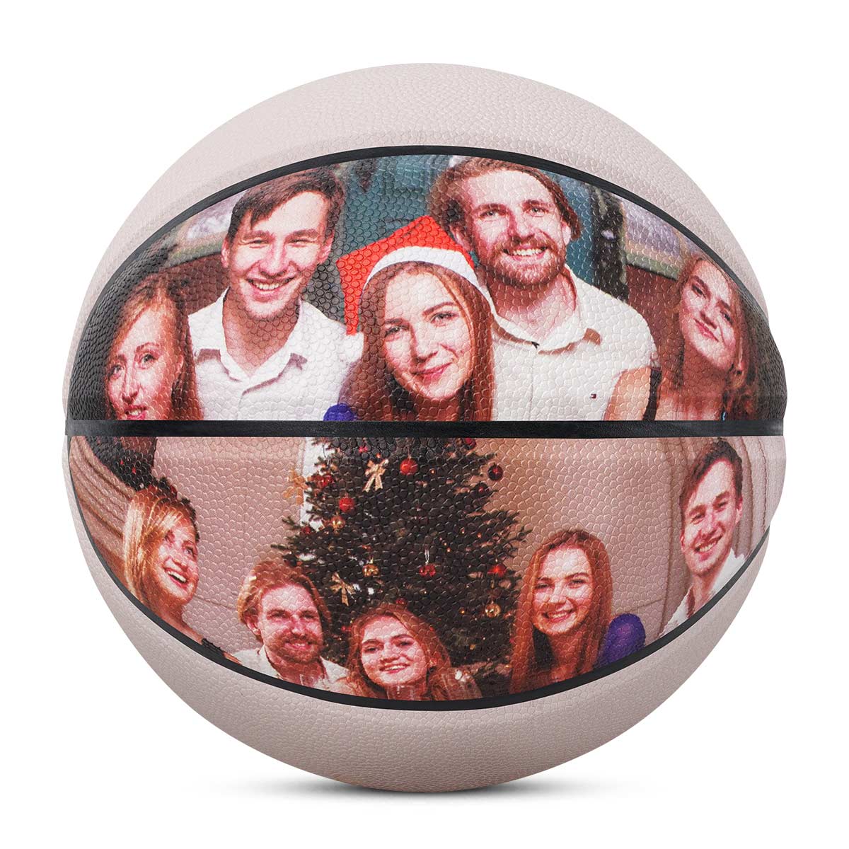 Balón de baloncesto con foto personalizada Kuangmi, tallas 6/7, para fiestas navideñas