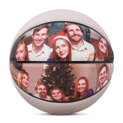 Balón de baloncesto con foto personalizada Kuangmi, tallas 6/7, para fiestas navideñas