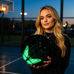 Balón de baloncesto luminoso Kuangmi Butterfly, talla 7
