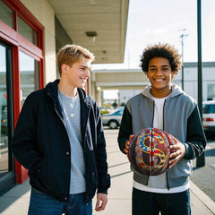 Balón de baloncesto callejero personalizado con temática de dólar Kuangmi, talla 7