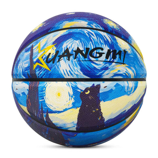 Kuangmi Starry Sky Cat Basketball Size 7