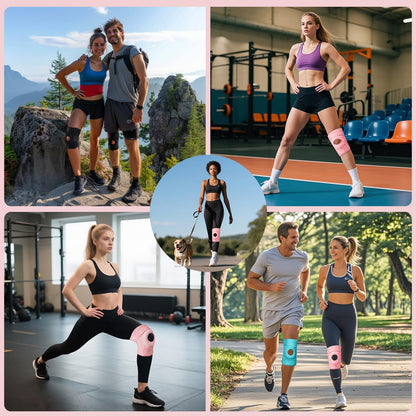 Kuangmi Knee Brace - Side Stabilizers & Gel Pad | Adjustable Compression