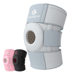 Kuangmi Knee Brace - Side Stabilizers & Gel Pad | Adjustable Compression