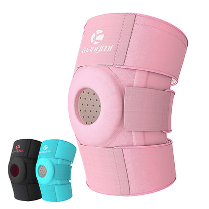 Kuangmi Knee Brace - Side Stabilizers & Gel Pad | Adjustable Compression