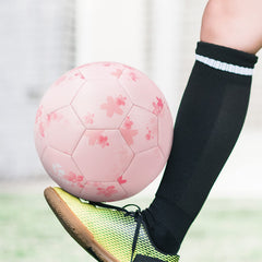 Kuangmi Sakura Pink Football Soccer Ball - Size 4/5  (Machine stitched)