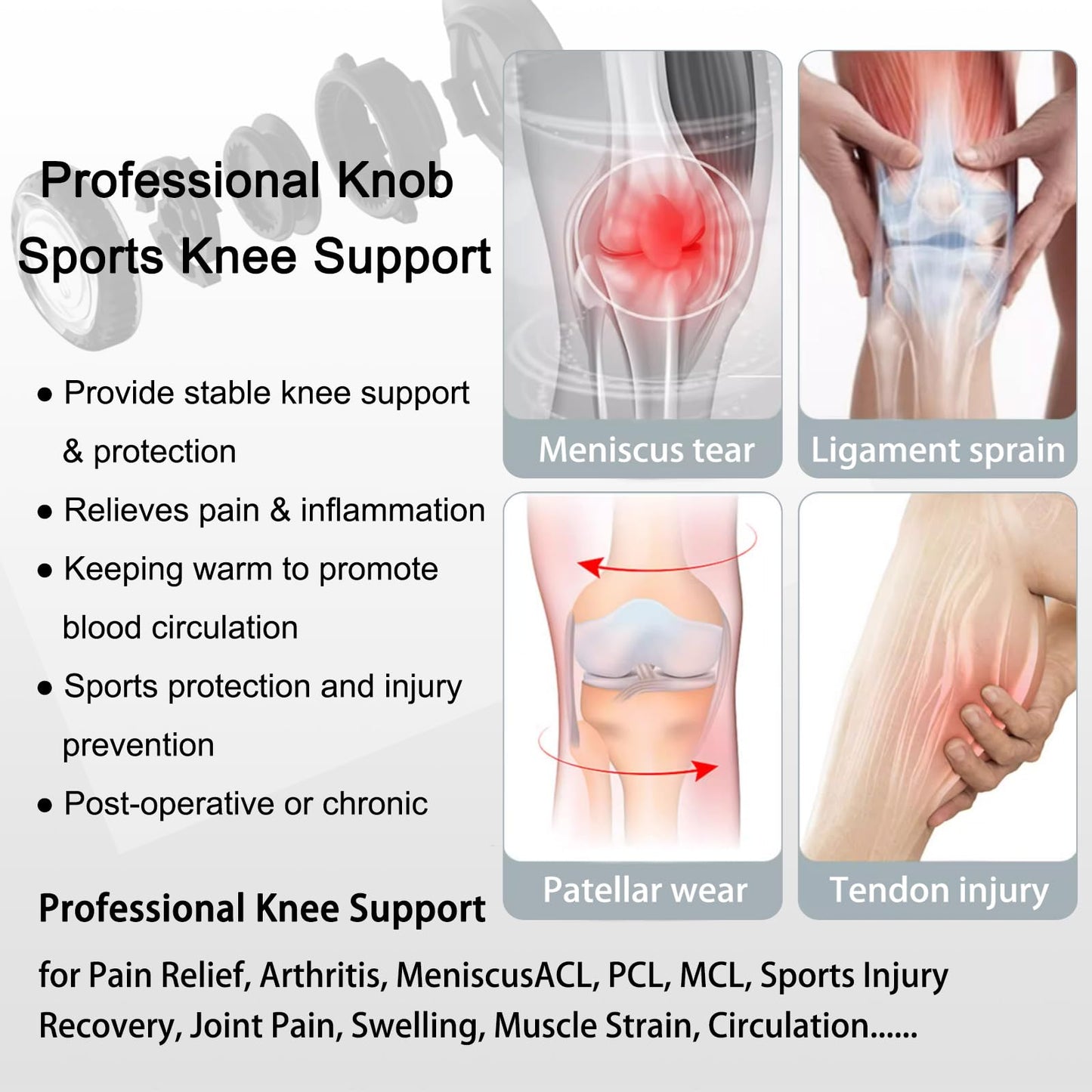 Applicable scenarios of Kuangmi® Smart Knob Knee Brace