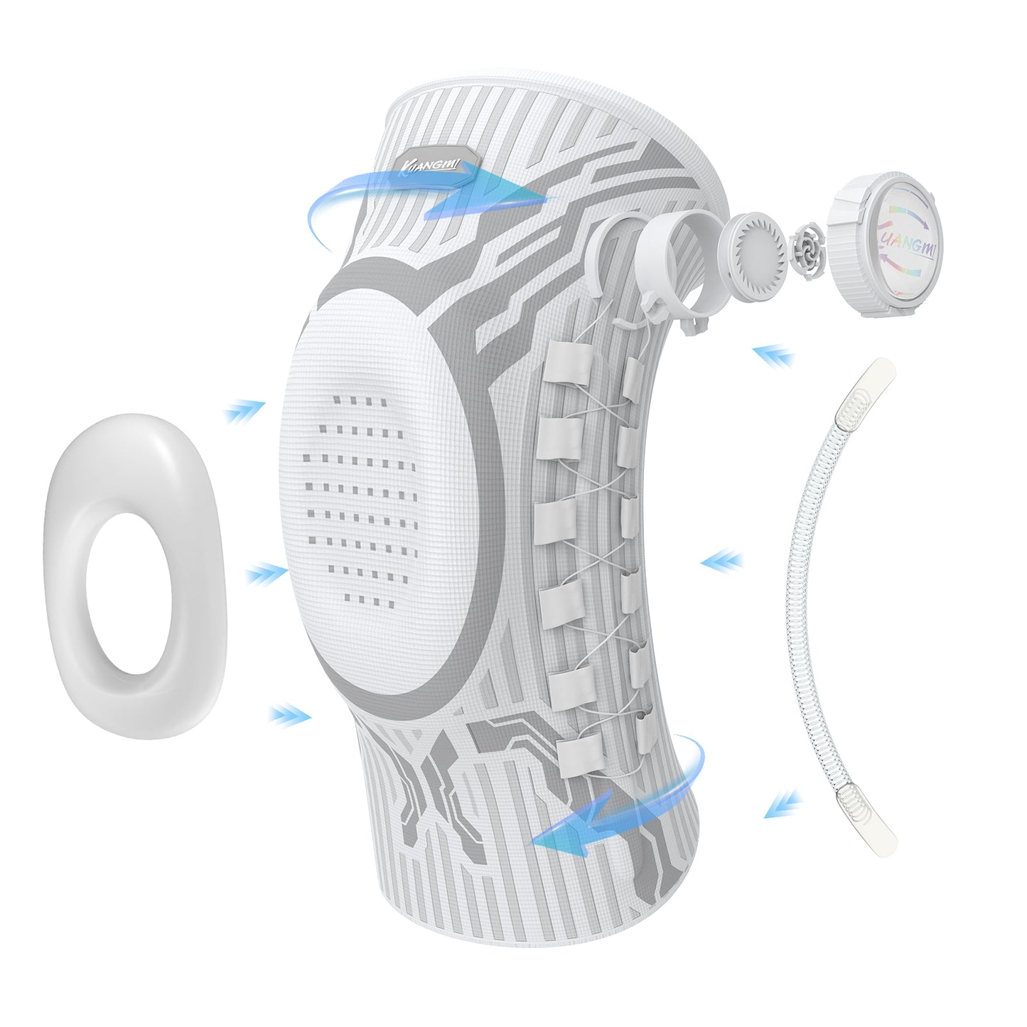 Kuangmi Smart Knee Brace  Left (single) White
