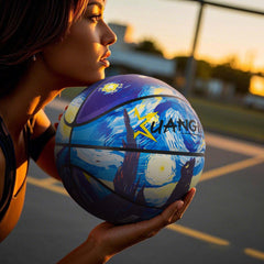 Kuangmi Starry Sky Cat Basketball Size 7