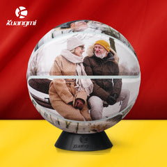 Balón de baloncesto con foto personalizada Kuangmi, talla 5/6/7, para recién nacidos y niños